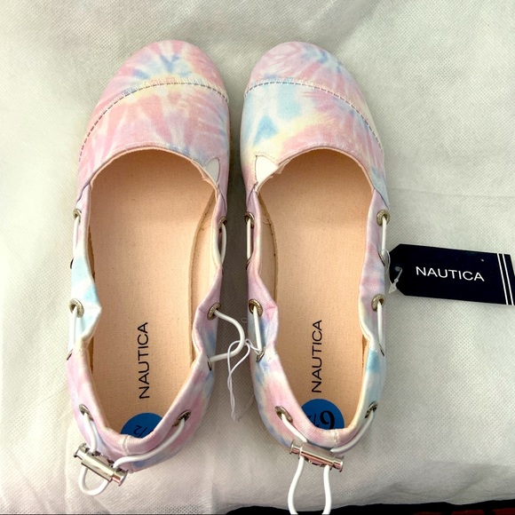 Women's Nautica Tie Dye Slip-Ons Espadrilles Shoes - Picture 2 of 6